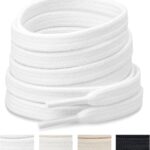 2 Pairs Flat Athletic Shoelaces 5/16" Wide Sneaker Shoe Laces