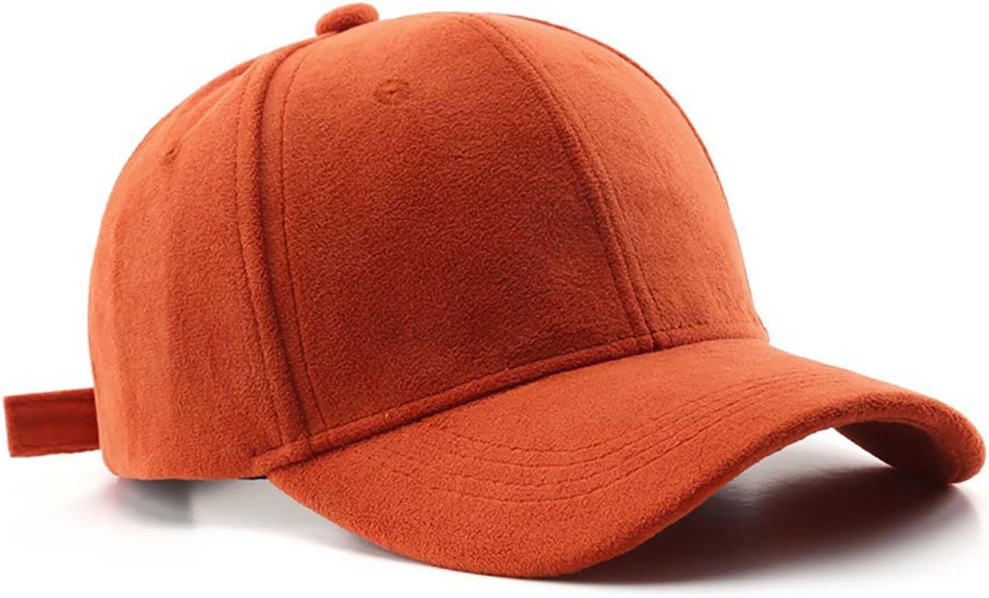 61EJmtHgrL._AC_SL1500_.jpg Solid-Color Suede Baseball Cap - Image 1
