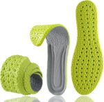 Shoe Insoles for Men Women, Memory Foam Insoles, Best Replacement Shoe Inserts, Providing Great Shock Absorption and Cushioning for Feet Relief, Prevent Foot Odor (Men 10-10.5 / Women 11-11.5)