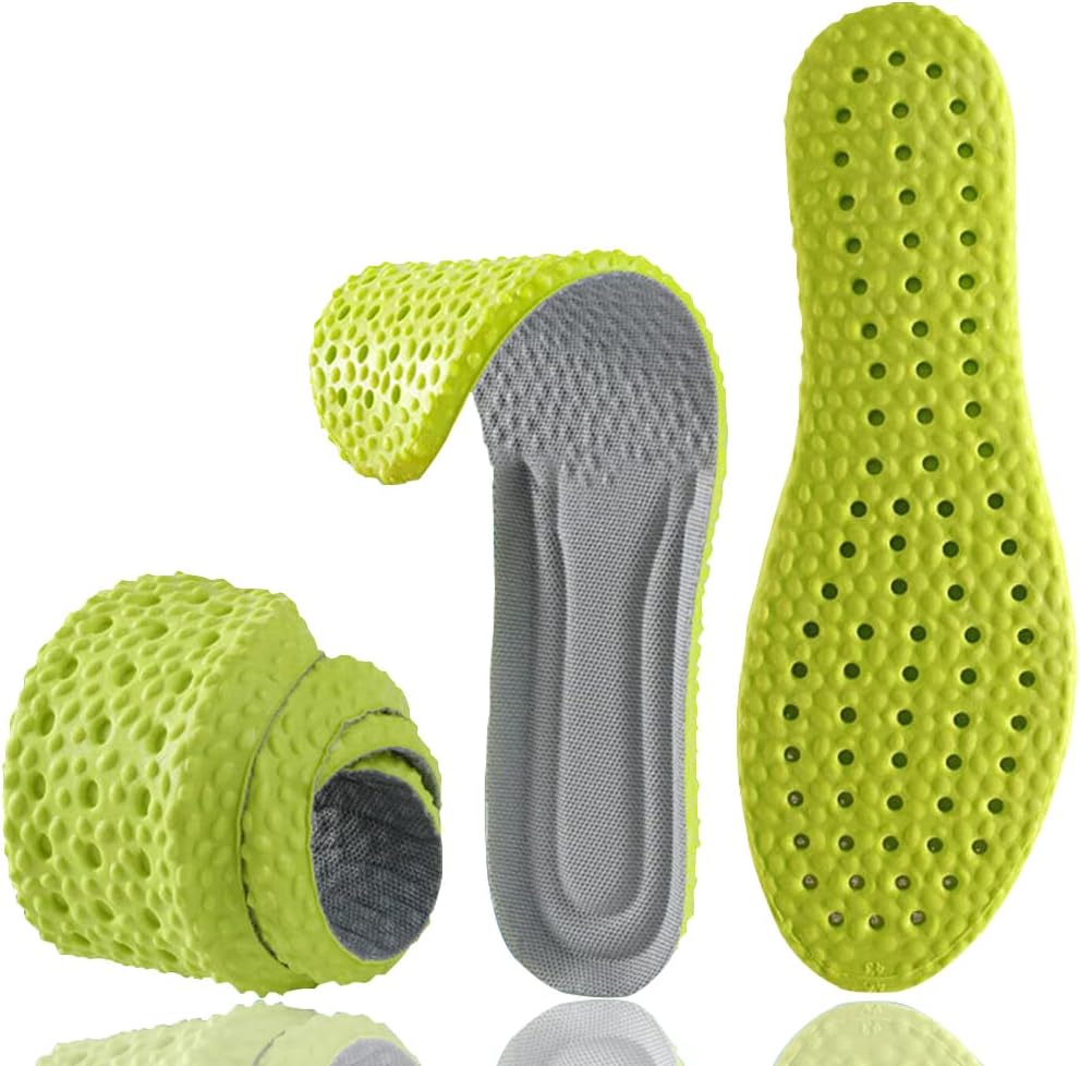 61L8ZmO967L._AC_SL1000_.jpg Shoe Insoles for Men Women, Memory Foam Insoles, Best Replacement Shoe Inserts, Providing Great Shock Absorption and Cushioning for Feet Relief, Prevent Foot Odor (Men 10-10.5 / Women 11-11.5) - Image 1