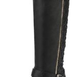 Women's Knee High Boots Wide Calf Low Heel Riding Boots Fall Tall Boots for Women