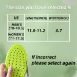 Shoe Insoles for Men Women, Memory Foam Insoles, Best Replacement Shoe Inserts, Providing Great Shock Absorption and Cushioning for Feet Relief, Prevent Foot Odor (Men 10-10.5 / Women 11-11.5) - Image 2