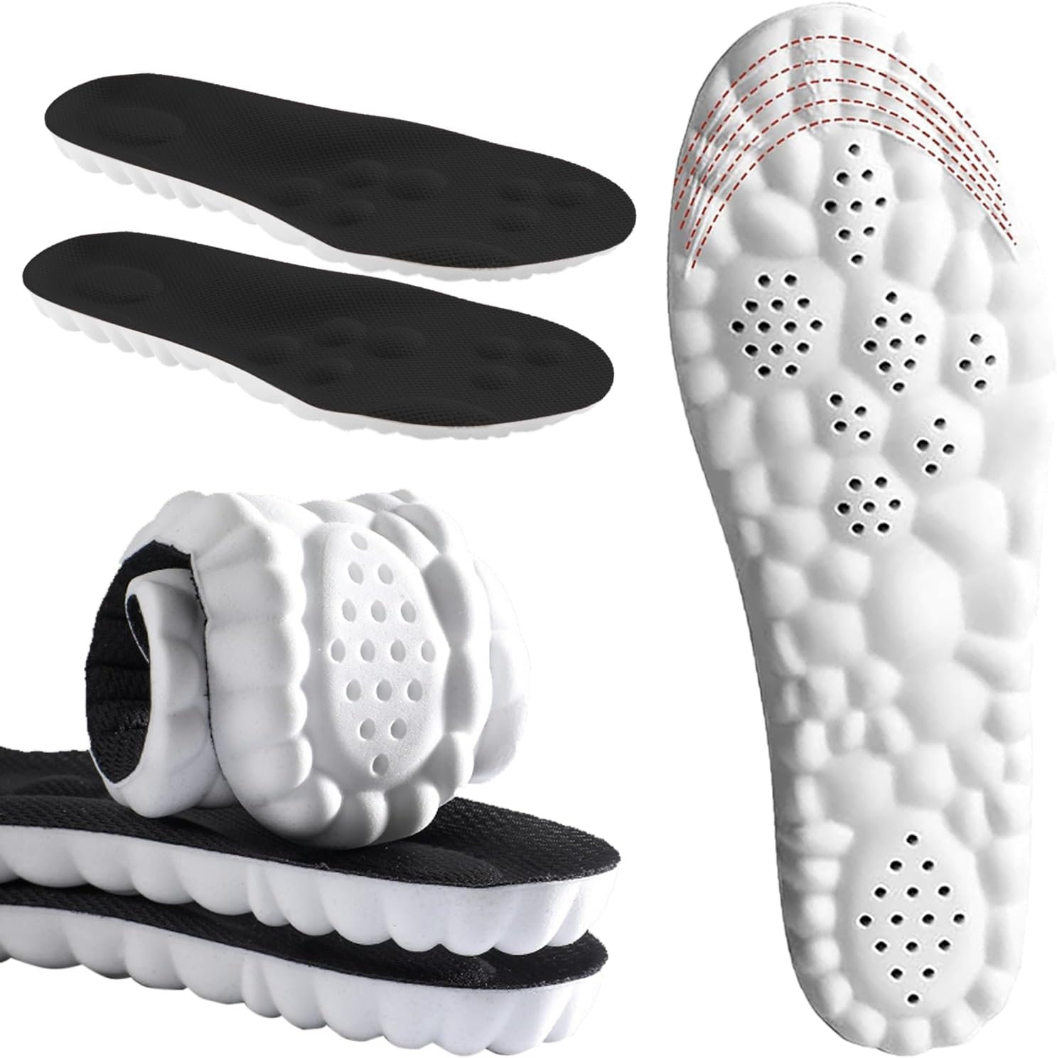 61lehikRaQL._AC_SL1500_.jpg 4D Cloud Insoles for Men and Women Memory Foam Arch Support Inserts - Image 1