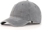 Oversized Washed Denim Baseball Cap