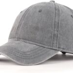 Oversized Washed Denim Baseball Cap