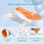 Insoles for Men & Women, 2026 New 4D Memory Foam Cloud Footstr Insoles, Comfortable & Breathable Massage Shoe Inserts with Arch Support for Foot Pain & Fatigue (Orange, US M 7-11/W 8.5-13.5) - Image 2