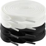 4 Pairs of Flat Shoelaces for Sneakers, Athletic Shoes, and  High Tops – Suitable for Kids and Adults