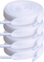 Shoe Laces for Sneakers, 4 Pairs Flat Shoelaces