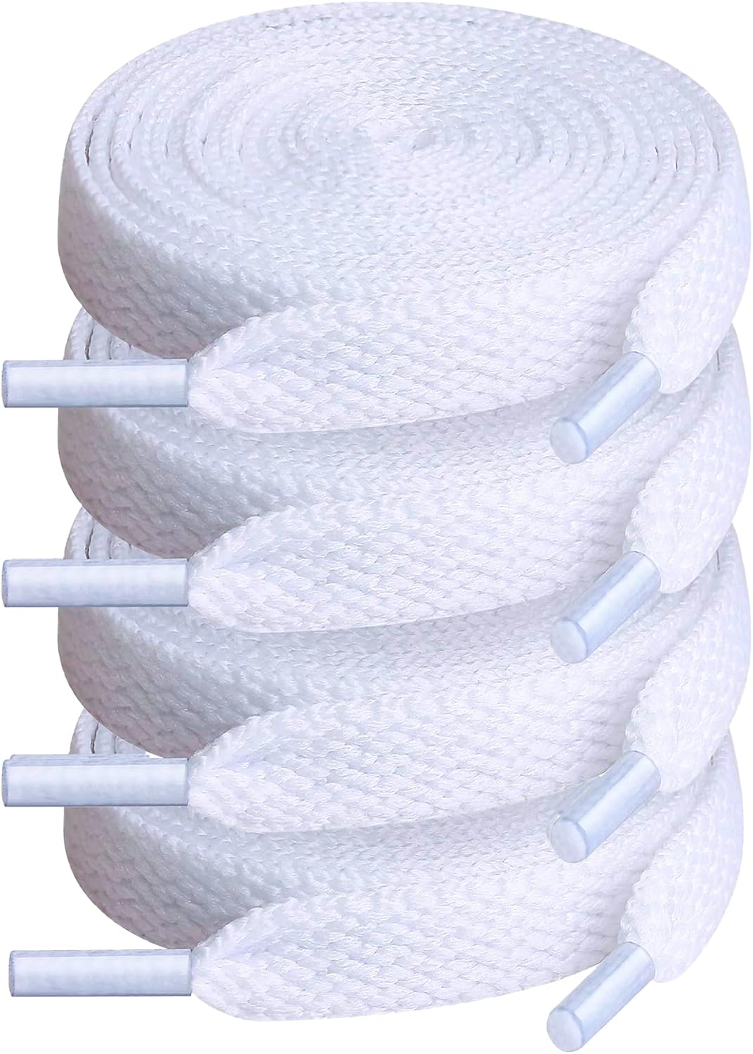 718VoLlfx8L._AC_SL1500_.jpg Shoe Laces for Sneakers, 4 Pairs Flat Shoelaces - Image 1