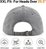 Oversized Washed Denim Baseball Cap - Image 2