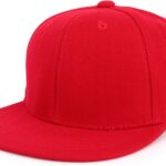 Youth Solid-Color Flat-Brim Baseball Cap