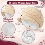 4 Sets Women's Winter Beanie Hat Scarf Glove Kit Bulk - Image 2