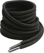 2 Pairs Round Boot Laces, 5/32" Outdoor Work & Hiking Shoe Laces for Boots