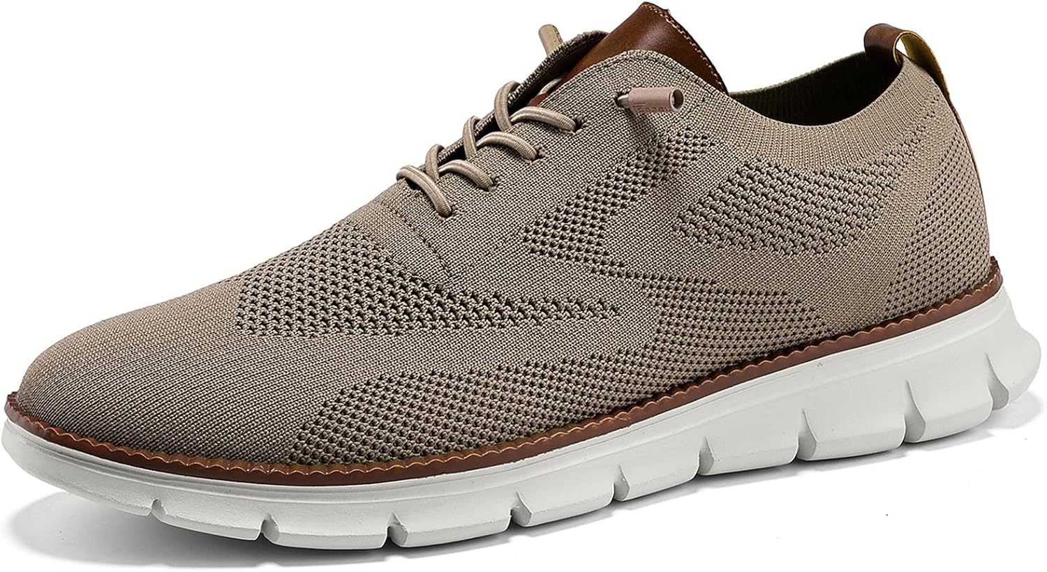 71DuAec7O2L._AC_SL1500_.jpg Men's lightweight lace-up business-casual sneakers - Image 1