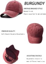 Vintage Washed Distressed Twill Baseball Cap - Image 2