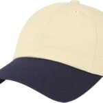 Two-Tone Low-Profile Baseball Cap