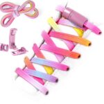 Elastic No Tie Shoelaces for Kids Adults Tieless Stretch Shoe Laces