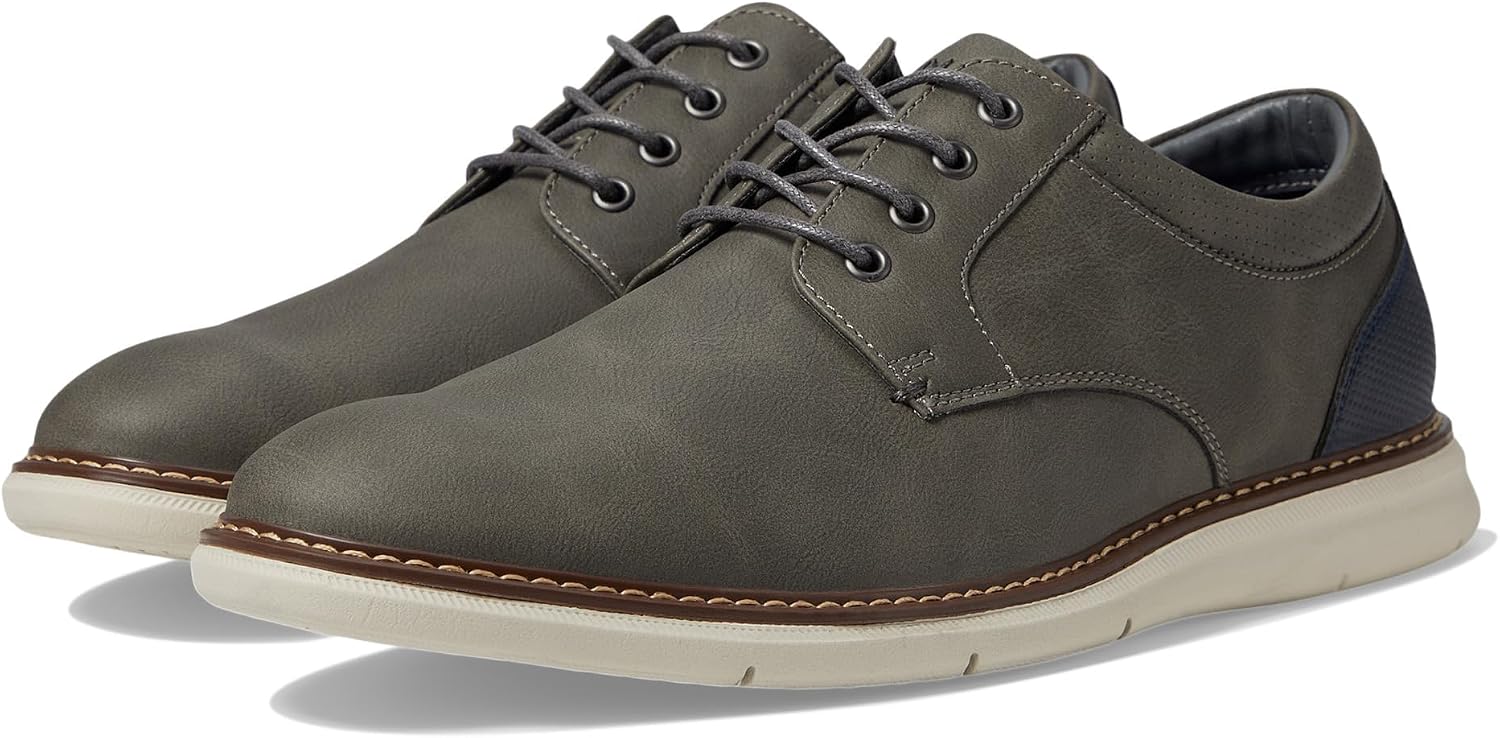 71qIfWexXAL._AC_SL1500_.jpg Men's minimalist smooth-finish lace-up casual shoes - Image 1