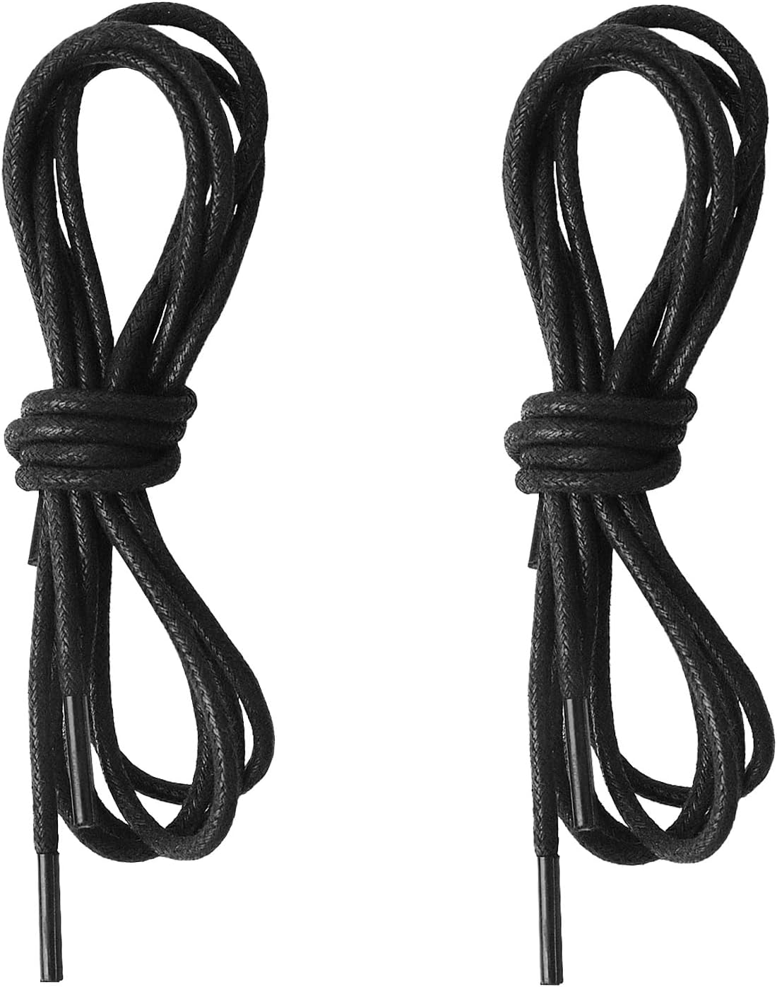71tiiDuoJnL._AC_SL1500_.jpg 2 Pairs Waxed Round Shoelaces, 2.5mm Classic Oxford Shoe Laces for Formal Dress Shoes, Business Shoelaces, 80cm/31.5" - Image 1