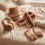 Winter Hat Earmuffs Scarf Gloves Set for Women - Image 2