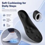 4D Cloud-Like Comfort Soles for Men - Soft Memory Foam Cushioning Insoles - Trim to Fit  Insoles with Arch Support for Foot Pain Relief and Fatigue Reduction(US M 7.5-10.5) - Image 2