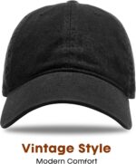 Vintage Washed Cotton Adjustable Baseball Cap - Image 2