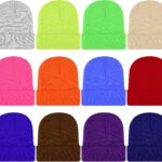 12 Packs Winter Beanie Cold Weather Hats Soft Knitted Cuff Beanie Warm Skull Caps for  and Wo Homeless Donation