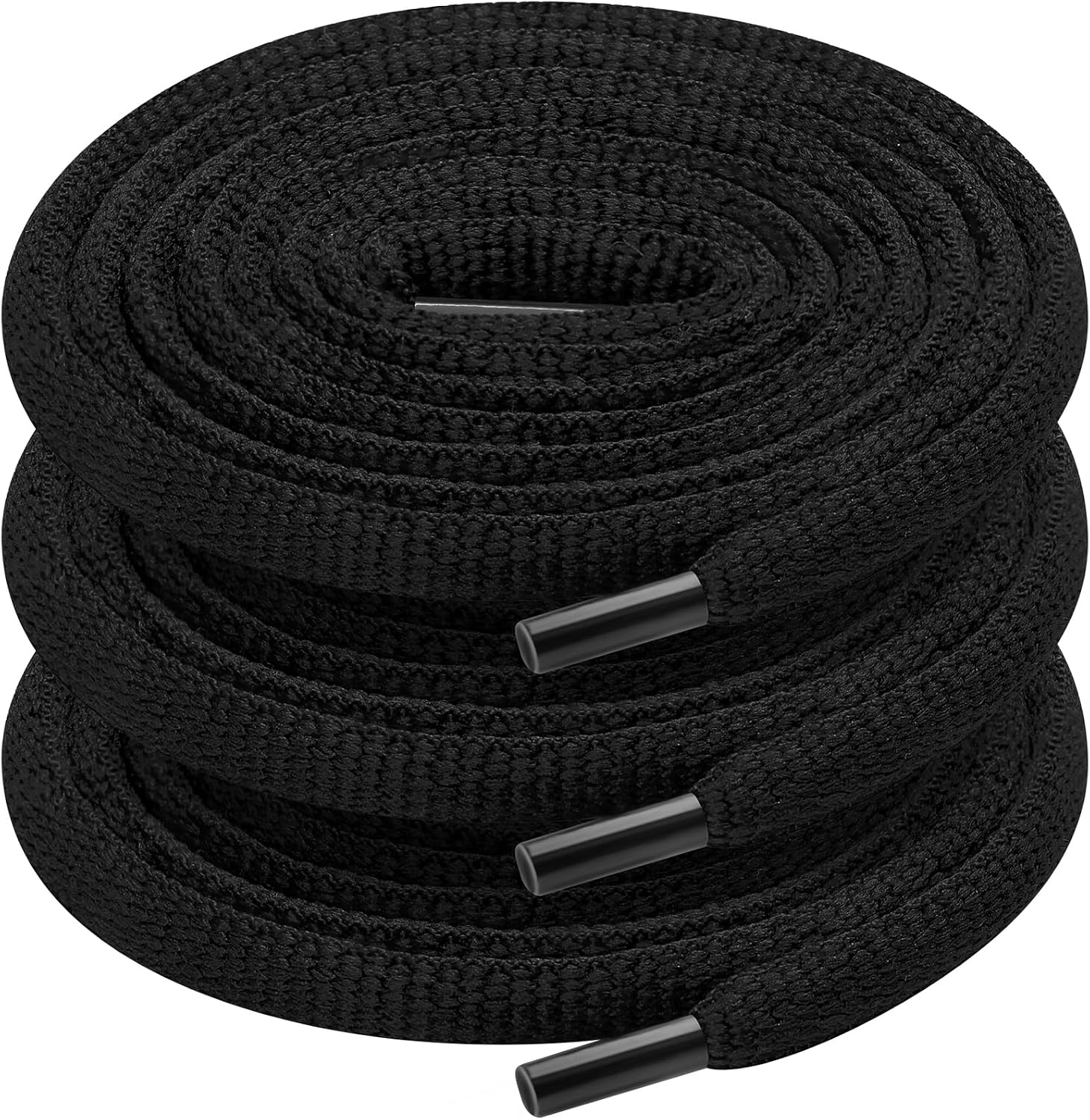 81V6naEqRYL._AC_SL1500_.jpg 3 Pair Oval Shoe Laces, Half Round 1/4" Shoelaces - Image 1