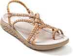 Walking and Hiking Sandals for Women | Comfortable Summer Sandal with Arch Support | Waterproof Comfy Sandals for Travel, Beach or Poolside