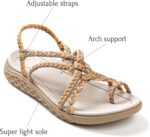 Walking and Hiking Sandals for Women | Comfortable Summer Sandal with Arch Support | Waterproof Comfy Sandals for Travel, Beach or Poolside - Image 2