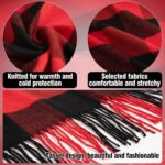 Winter Buffalo Plaid Hat Scarf and Gloves Set for Women Gifts - Image 2
